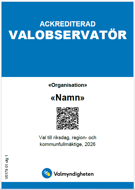 Bild på ackrediteringsbricka